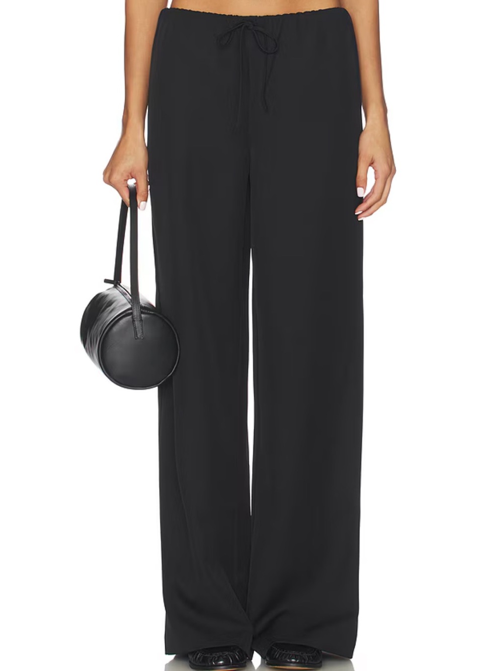 ALL THE WAYS Louisa Drawstring Pant in Black
